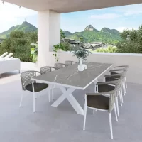 Mesa de aluminio XXL Munich Casania